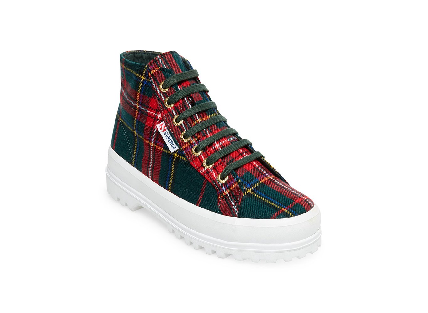 Botas Feminino Multicoloridas - Superga 2341 Cotw Plaid - OSLMR-2540